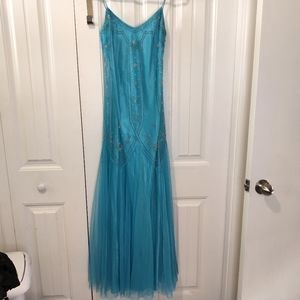 Floor length art deco beaded dress remake
